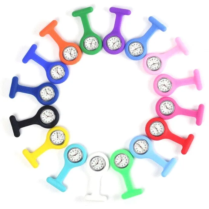 Wholesale Nurse Fob Pocket Watch Dia 38MM Silicone doctor pocket silicone nursing brooch watch tunic for fob nurse watches