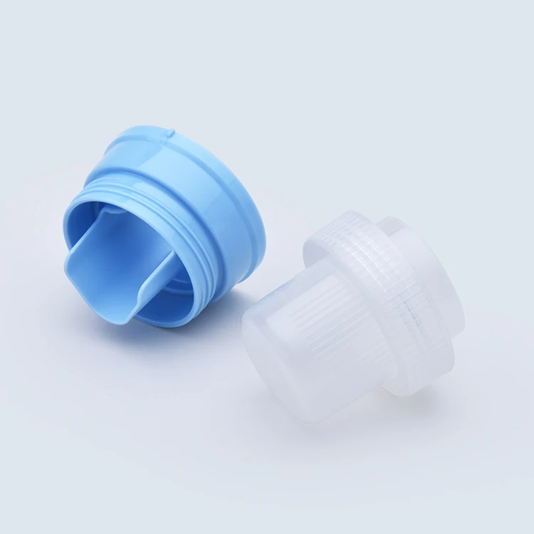 Free sample blue color liquid detergent bottle cap plastic pp screw cap