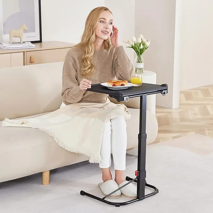 Wall Mountable Adjustable Folding TV Tray Table for Eating and Laptops