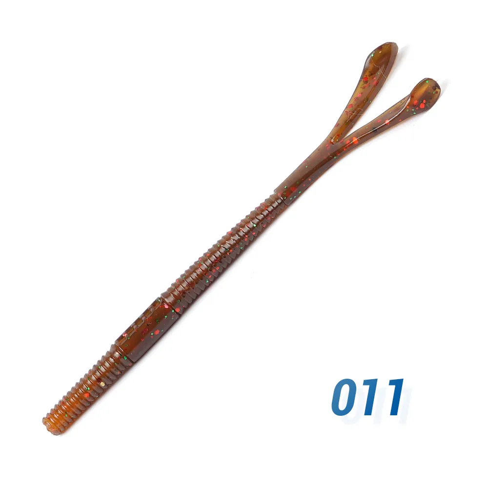 noeby 101 11cm/2.4g USA America market rubber lure Worm Twin Tail Soft Silicone Bass Pike Soft Fishing Lure