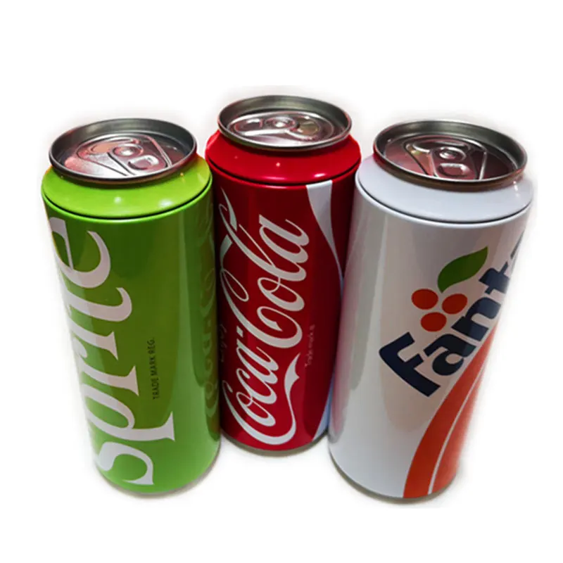 
hot sale vacuum pop beer skinny cola coke shape tin packaging box cans in bulk 
