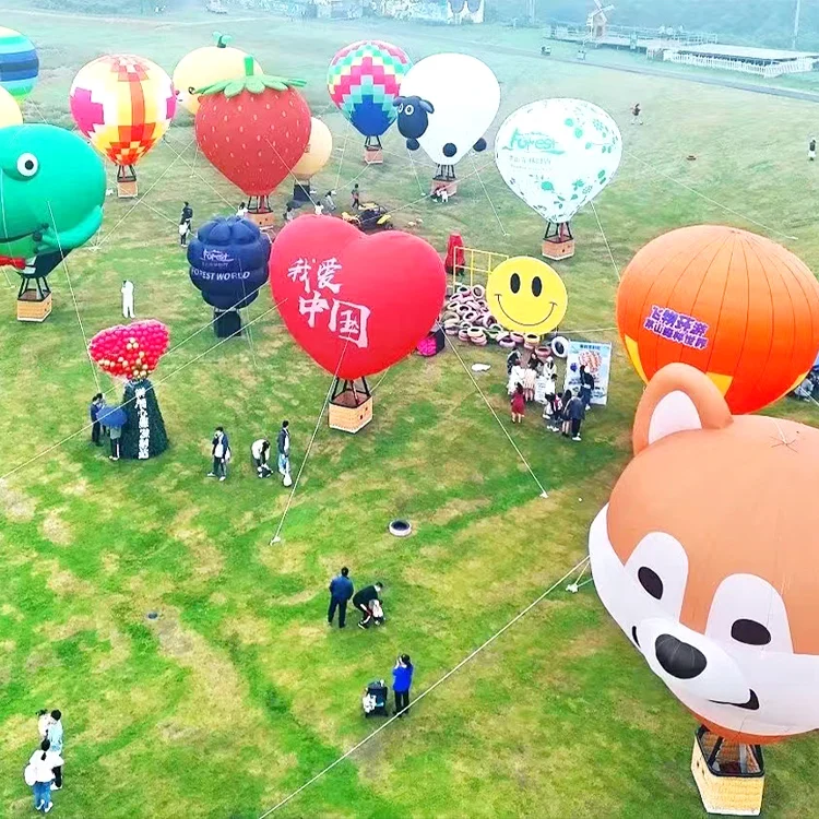 Hot Sale Giant Free Flight 4 Seater 6-Seater Commercial Manned Tour Hot Air Balloon For Outdoor Event Advertising Decorative