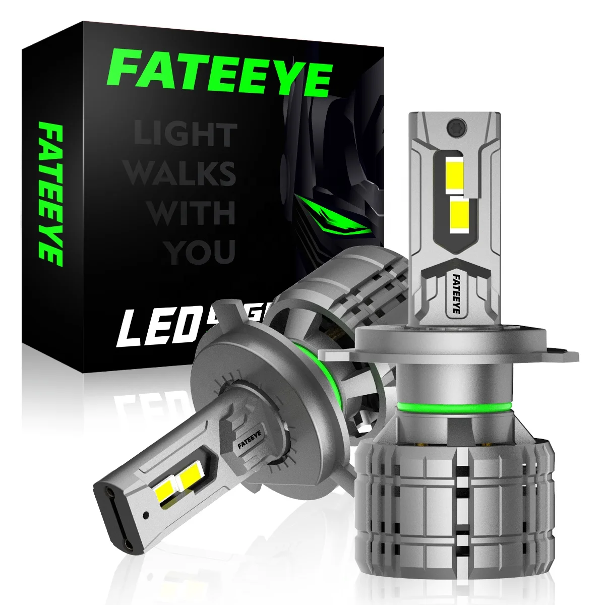 FATEEYE F9 super high power 200W 40000lumen aluminum low beam auto led bulb 9005 D1s d4s hb3 h7 h11 h4 Led Headlights