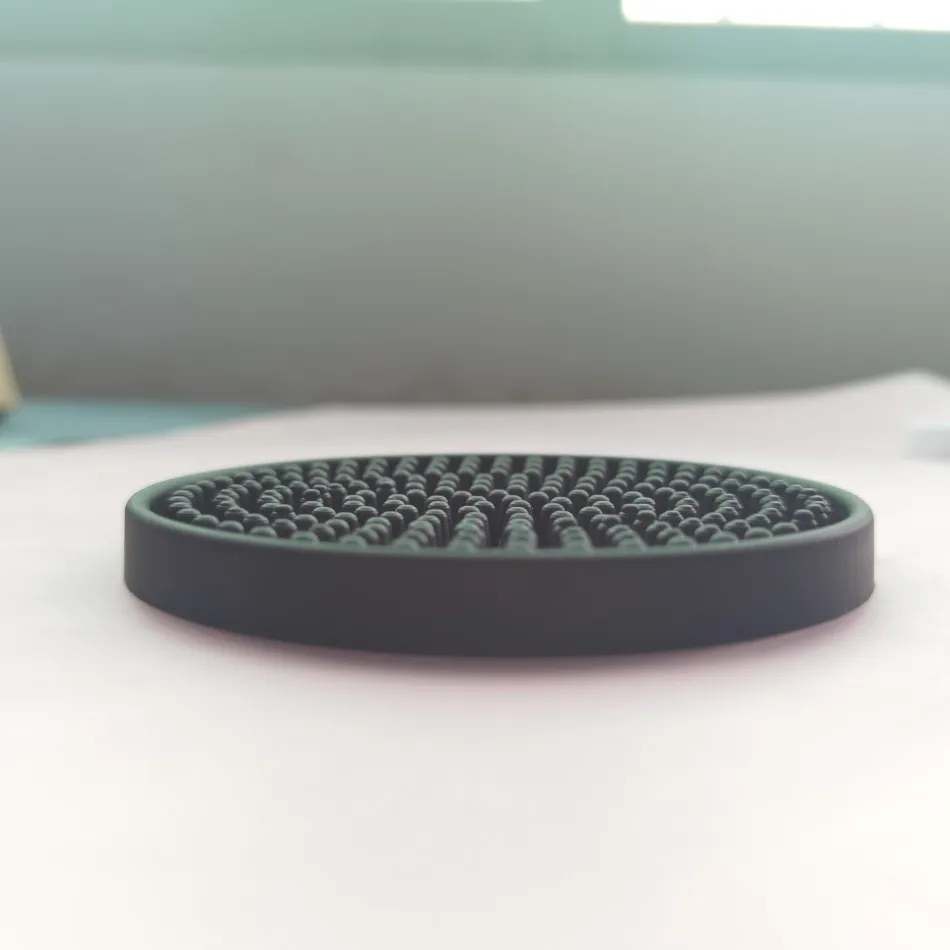 High quality round Silicone rubber Coaster For Drink Cup Mat sets PVC Rubber Coaster Bar Beer cup Coaster
