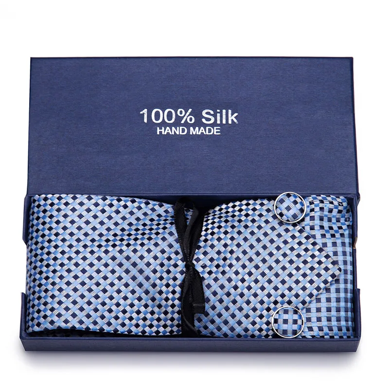 Мужские галстуки Красный Пейсли цветочный шелк жаккардовый галстук носовые запонки набор мужские деловые подарочные галстуки для мужчин