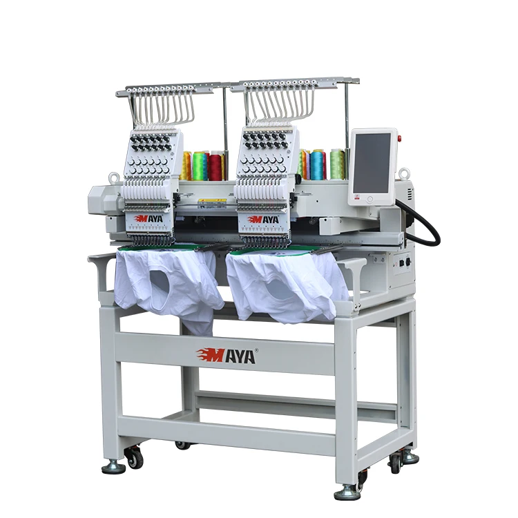 12 Needle Barudan Double Heads Computer Embroidery Machine Commercial Cap Machine