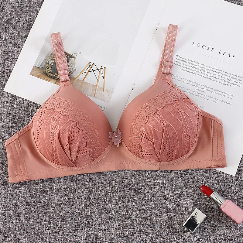 Plus Size High Quality Thin Breathable Wire Free Underwear Comfortable Push-up Women Bra Fat Women Big Size Large Sexy Bra