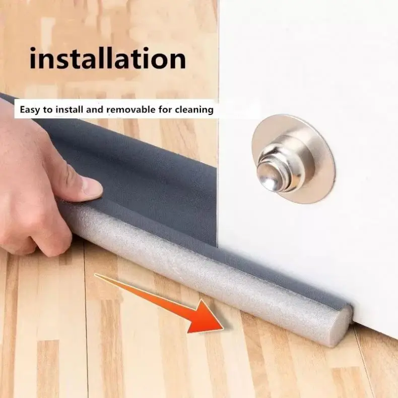 I-0224 Under Door Draft Guard Stopper Sound Proof Reduce Noise Door Bottom Sealing Weather Strip Under Door Draft Guard