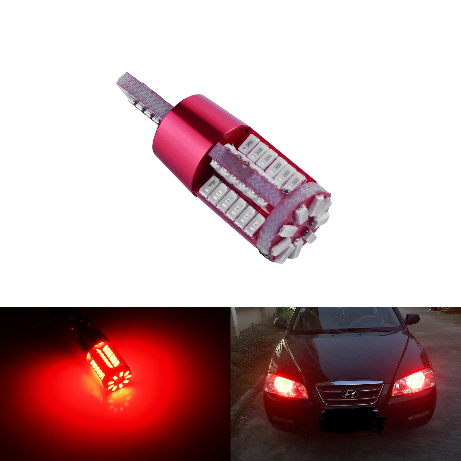 Новый индикатор лучший Canbus 12 В 57smd 3014 Красная Лампа 194 Светодиодные фары с двумя