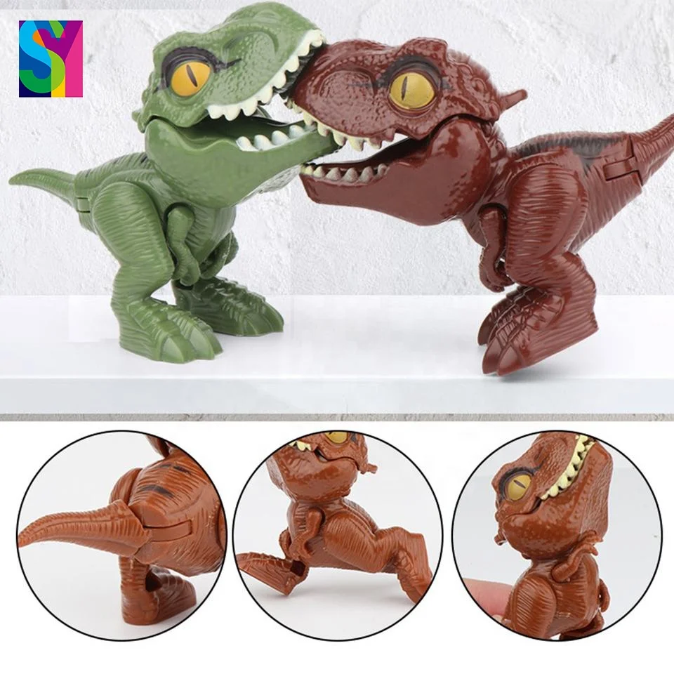 SY Funny Animal Tyrannosaurus Toy Plastic Hand Bite Finger Dinosaurs Toys