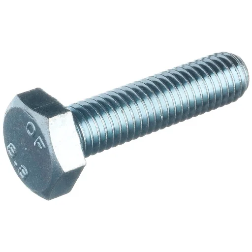 
din 931 hexagonal bolt flange bolts set screws plated steel high tensile nut hex head metric Grade 8.8 Zinc Plated Bolt 