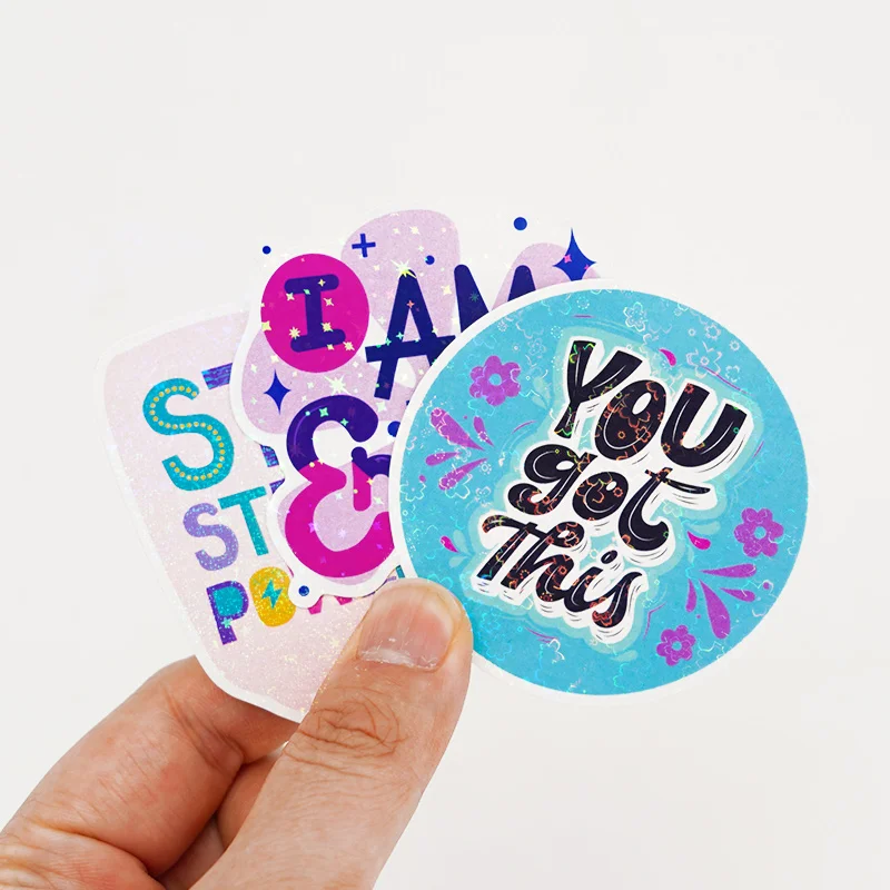 Wholesale Waterproof Custom Printing Vinyl Kiss Cut Cute Paper Sticker Sheet For Planner Stationery