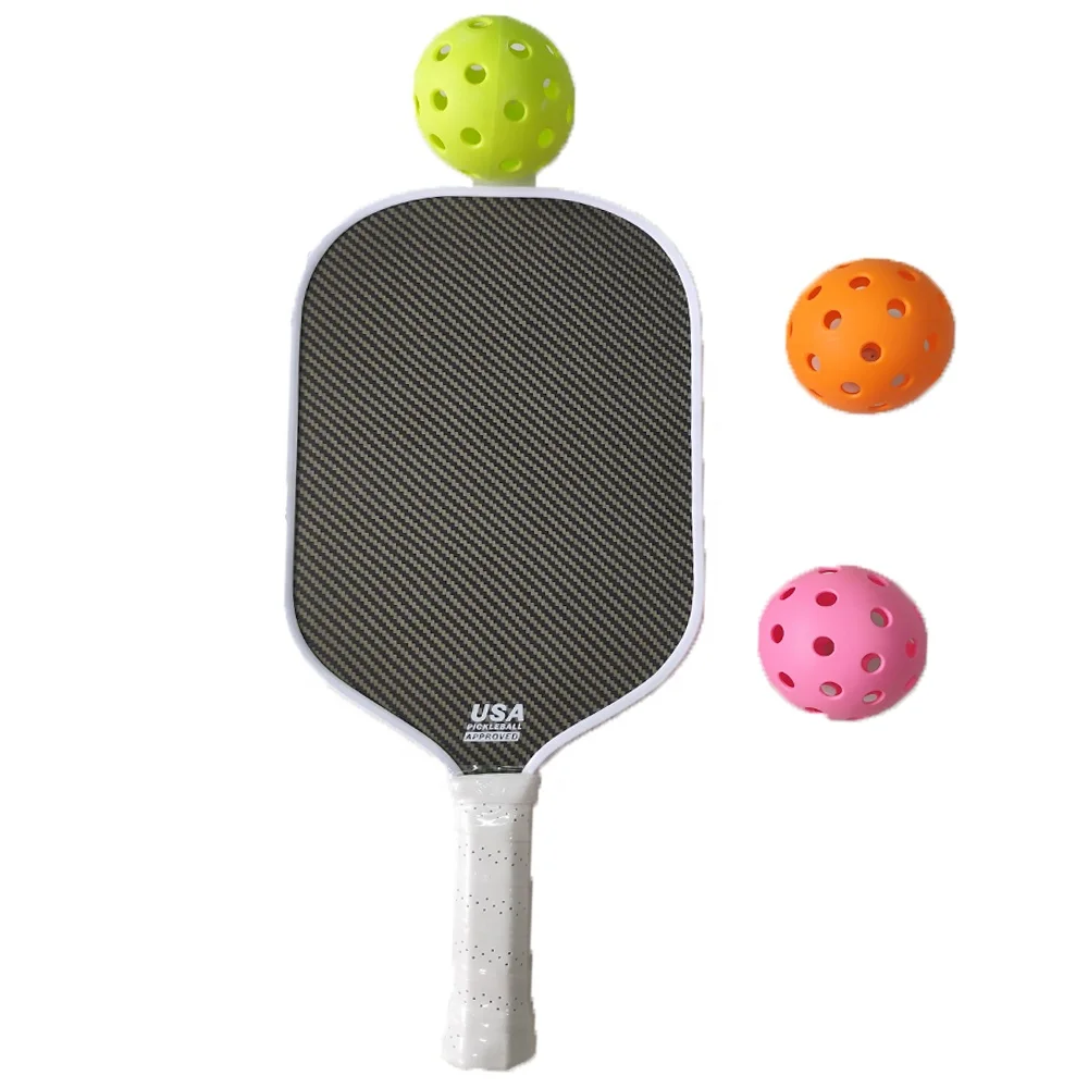 Unibody Pickleball Paddle 20mm Rough Surface Honeycomb Core Pickle Rackets Carbon Fiber T300 Pickleball Paddle