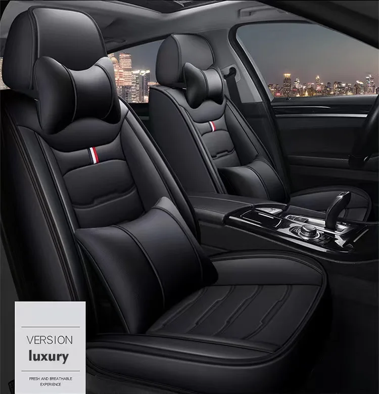Фабрика Новый Китай 5 мест Полный комплект универсальные кожаные чехлы для сидений автомобиля