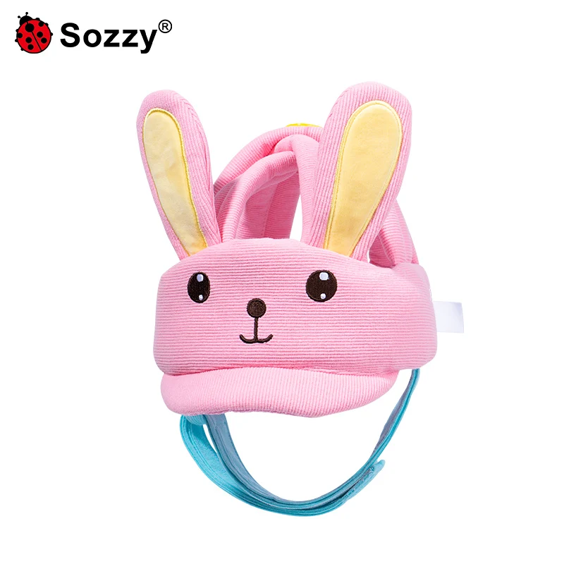 Custom animal rabbit Bumper Bonnet Safety Cap Baby Walker Head Helmet baby Protector hat for infant 6-18 months