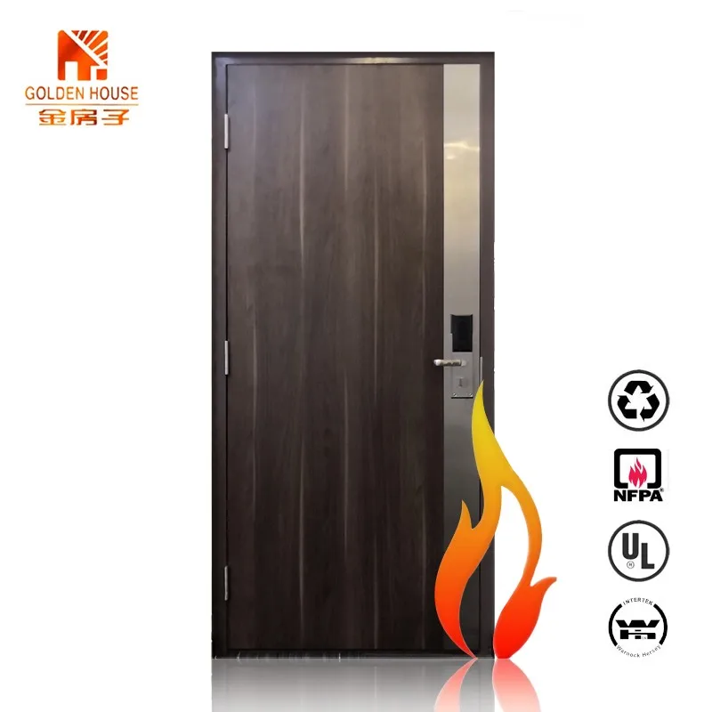 ul approve soundproof interior door laminated solid flush doors  canada  design