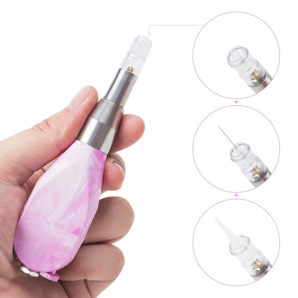 Microblading Vietnam Tank Tattoo Pen Semi Permanent Makeup Eyebrow Lips Machine with Cartridge Needles 1R