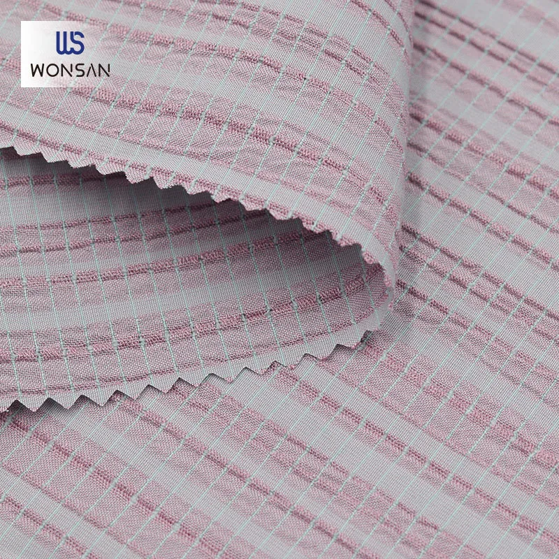 Customizable Rayon Polyester Spandex For  Garment Dresses Blouse Clothing Material Yarn Dyed Crepe Woven Fabric En Tissu