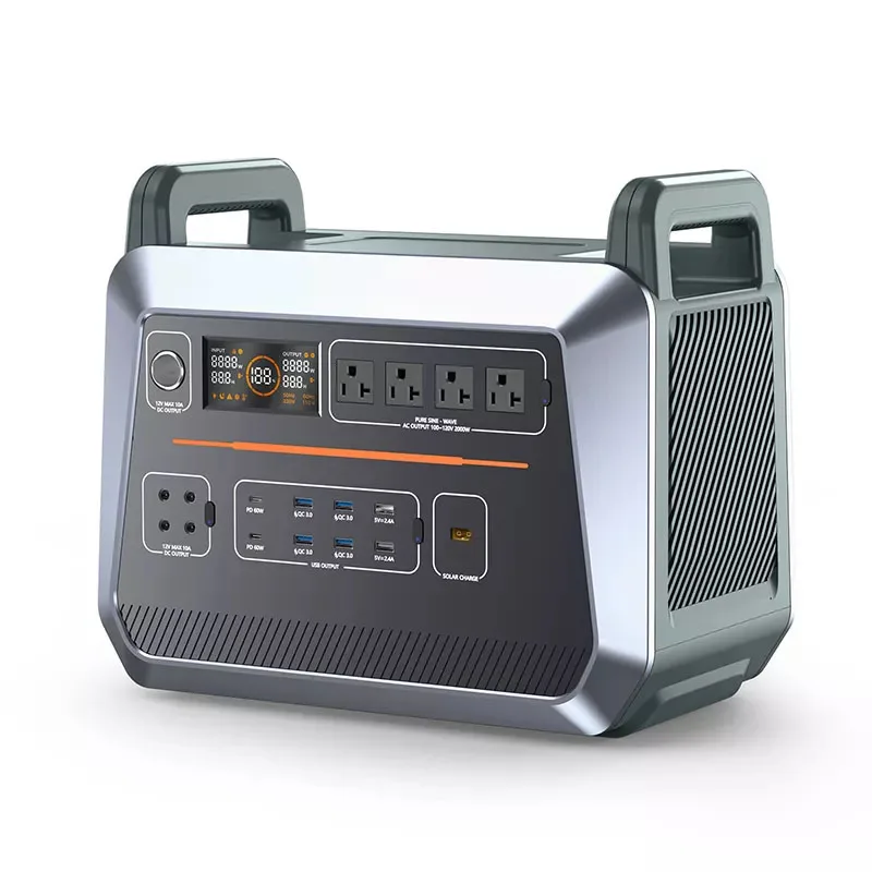 Portable Emergency Power Supply Power Station Solar Fast Charge 2073Wh New Energy Charging Outdoor Camping Power Generator