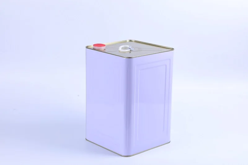  Manufacturer Customized 5 gallon/20 Liter Chemical Square Paint Barrel Metal Tin Can/Bucket/Drum/Pail with handle and