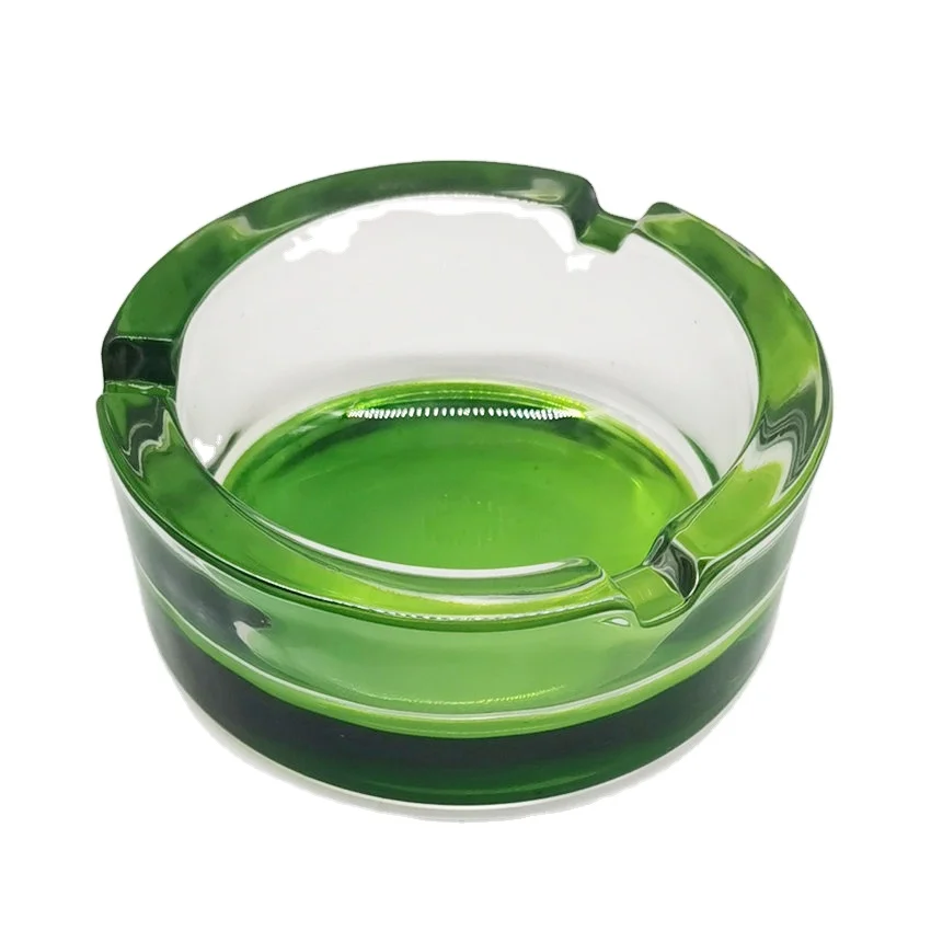 Wholesale factory  high quality colored custom made glass ashtray