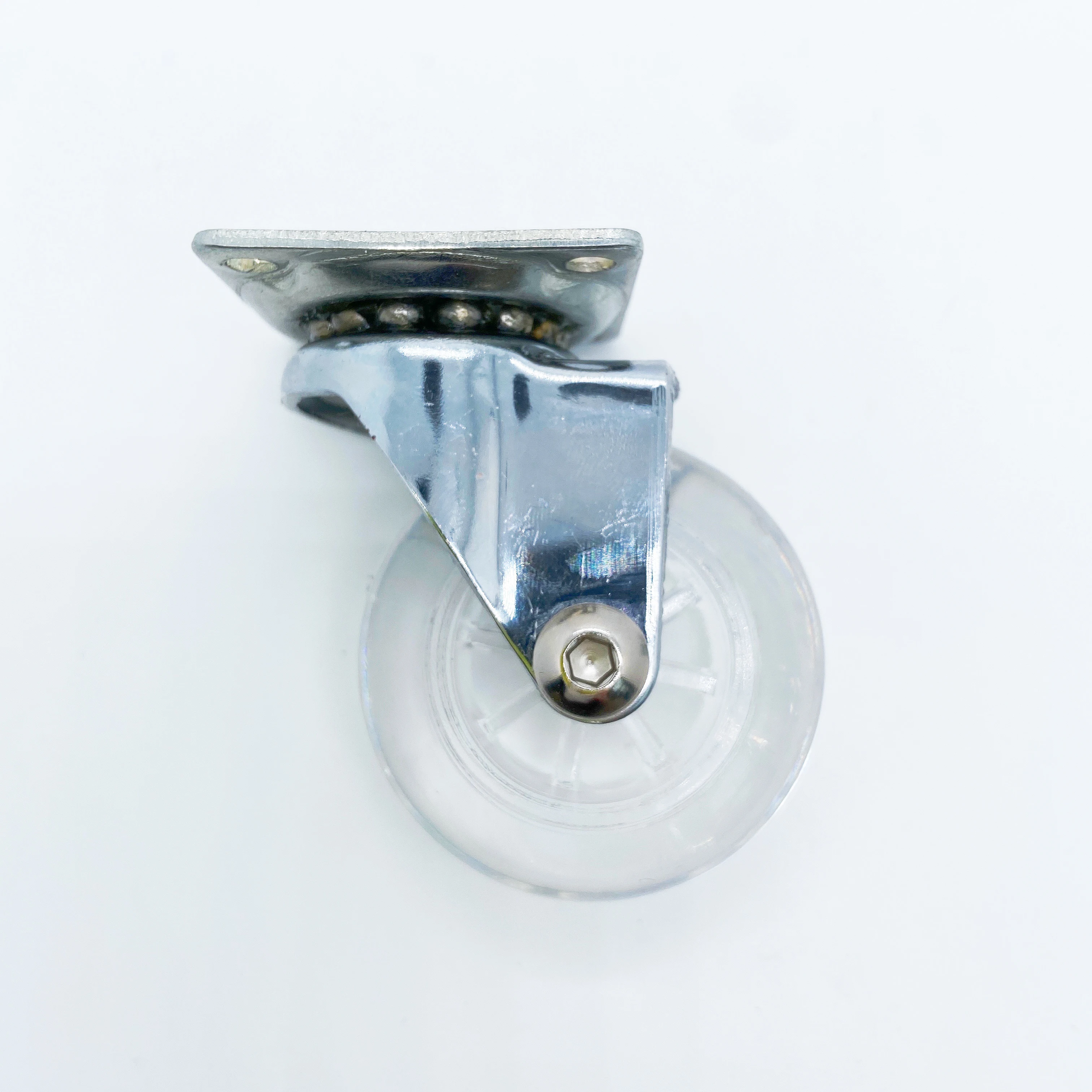 2022 Newest 1/1.5/2/2.5 inch PU caster wheels, PU Crystal furniture wheels