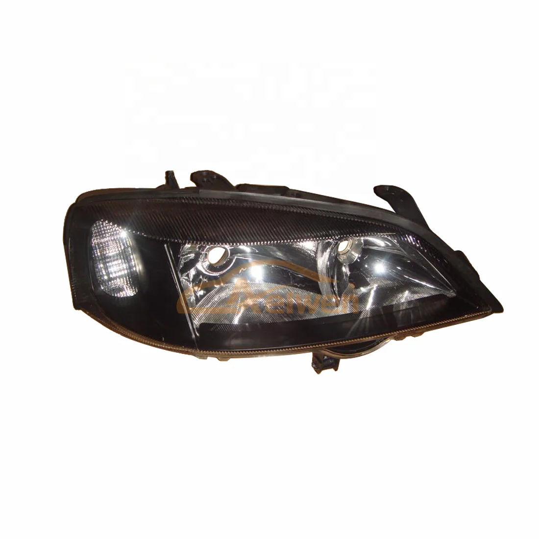 Car Headlights Used For Opel Astra G 97-04  Clear Glass Black Design