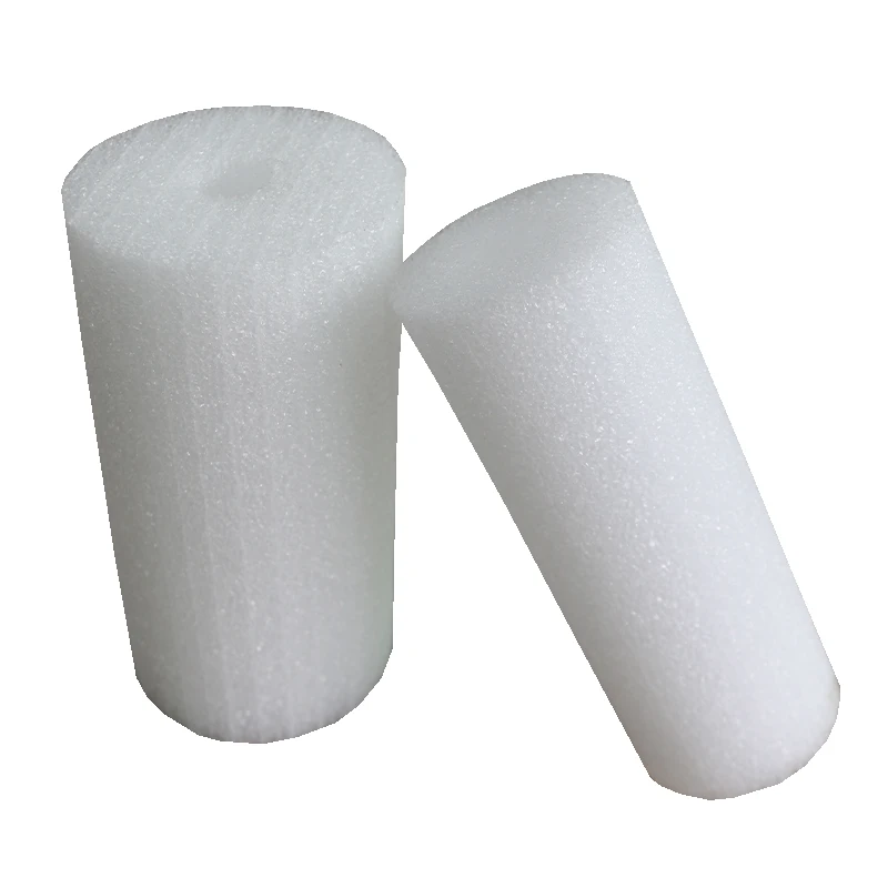 Professional Design White Black Cylinder Shape  Packaging  Protection Epe Foam Tube Epe Foam Packaging