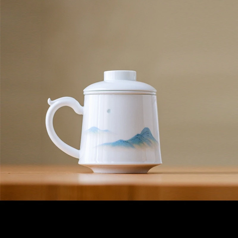 Factory Wholesale Customize Fine China Simple Home Teacup Single Cup Kung Fu Tea Set Ceramic Tea Set With Handle Camping Teapot