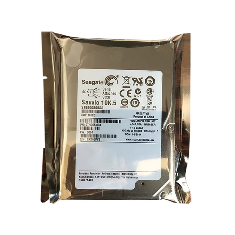 HDD SAS 900GB 2.5' SFF 10K  08JRN4 Hard Drive HDD ST9900805SS servers