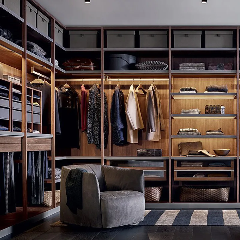 HQSLP clothes storage custom solid wood wardrobe doors wardrobe prices bedroom closet wood wardrobe cabinets