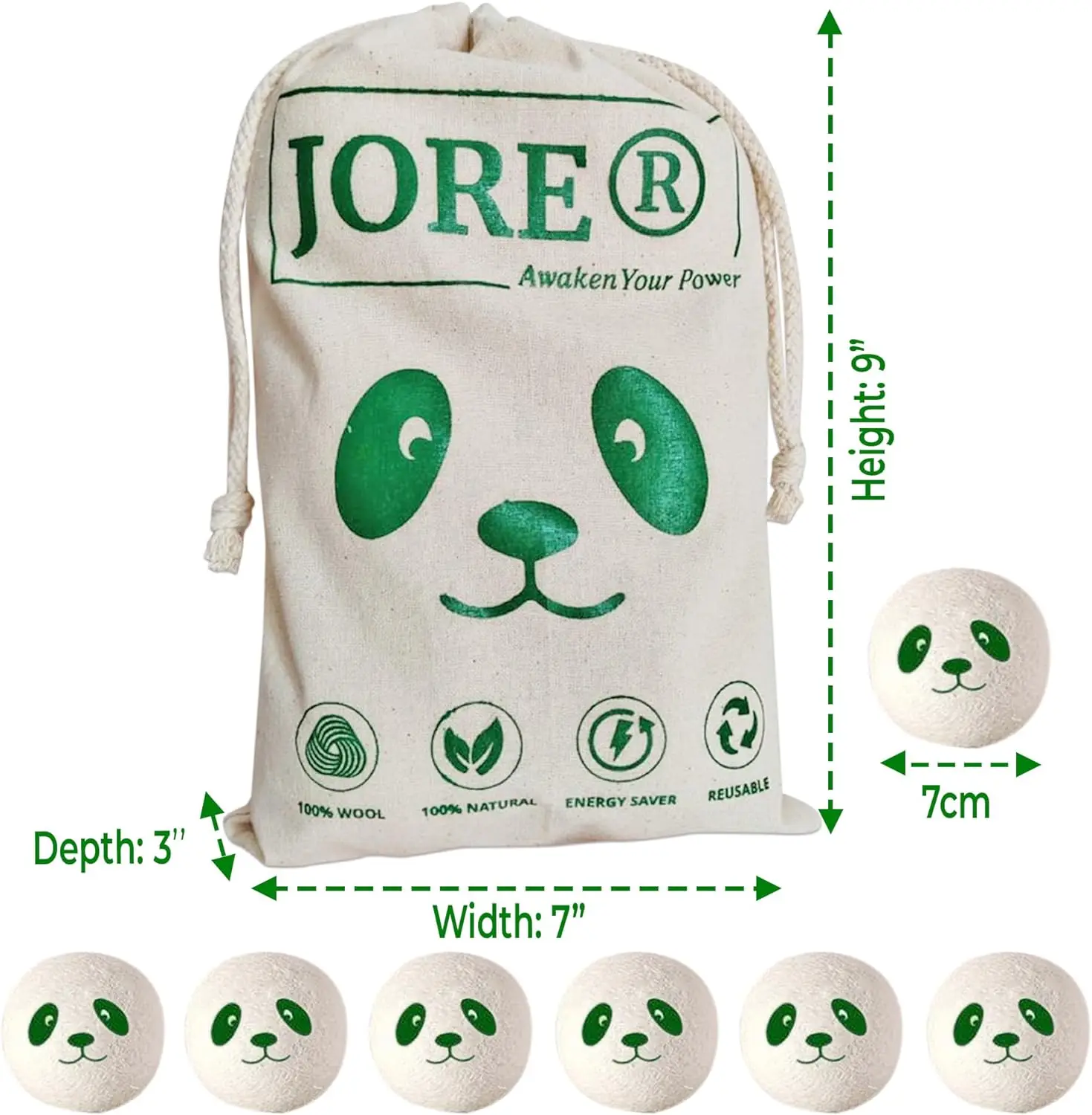 100% Pure New Zealand Organic Wool Balls Dryer Balls Washing Machine Accessory Reusable Washer Laundry Balls