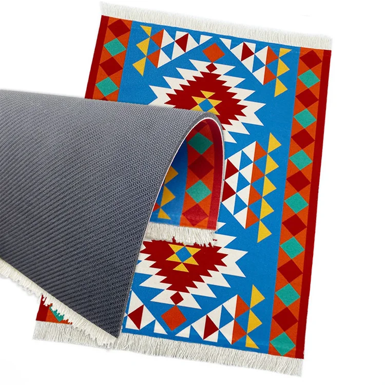 Tassel Rug Table Coasters Table Drink Holders Oriental Design Rubber Base mug coaster Cloth Carpet Drink Mats