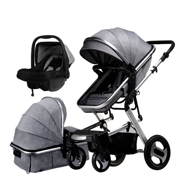 Buy One Hand Folding 3 In 1 Stroller Baby Murah, Cobabies Shock Absorption 3 In 1 Baby Buggy/