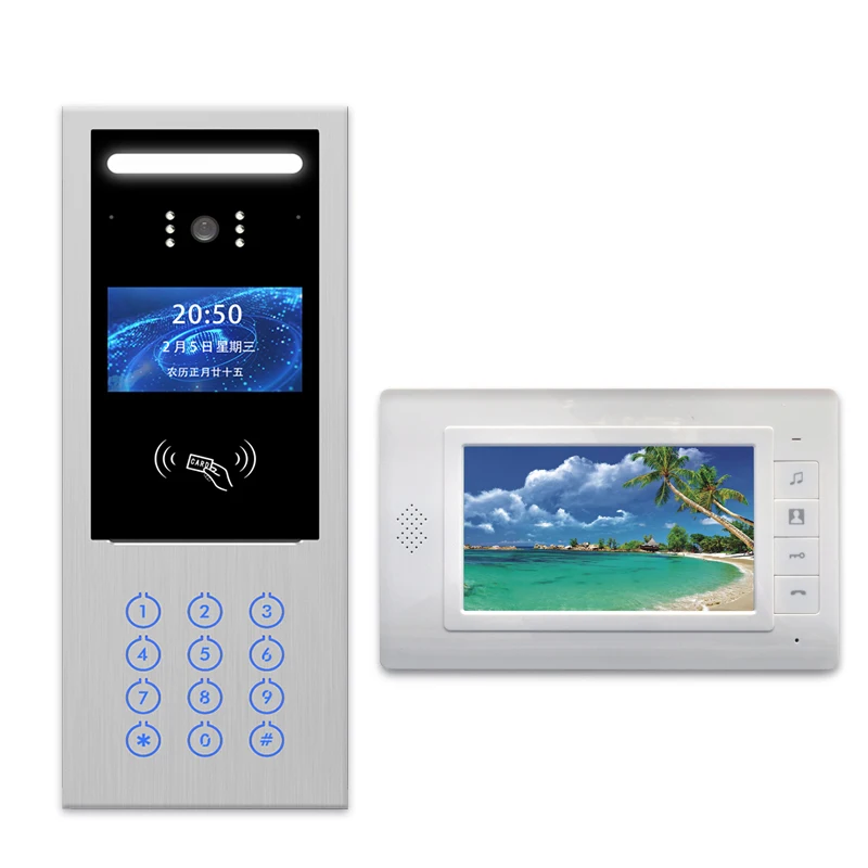 Video Door Phone Home building Intercom System For Multi Apartment Building Interphone SIP IP Wifi Android IC control unlock