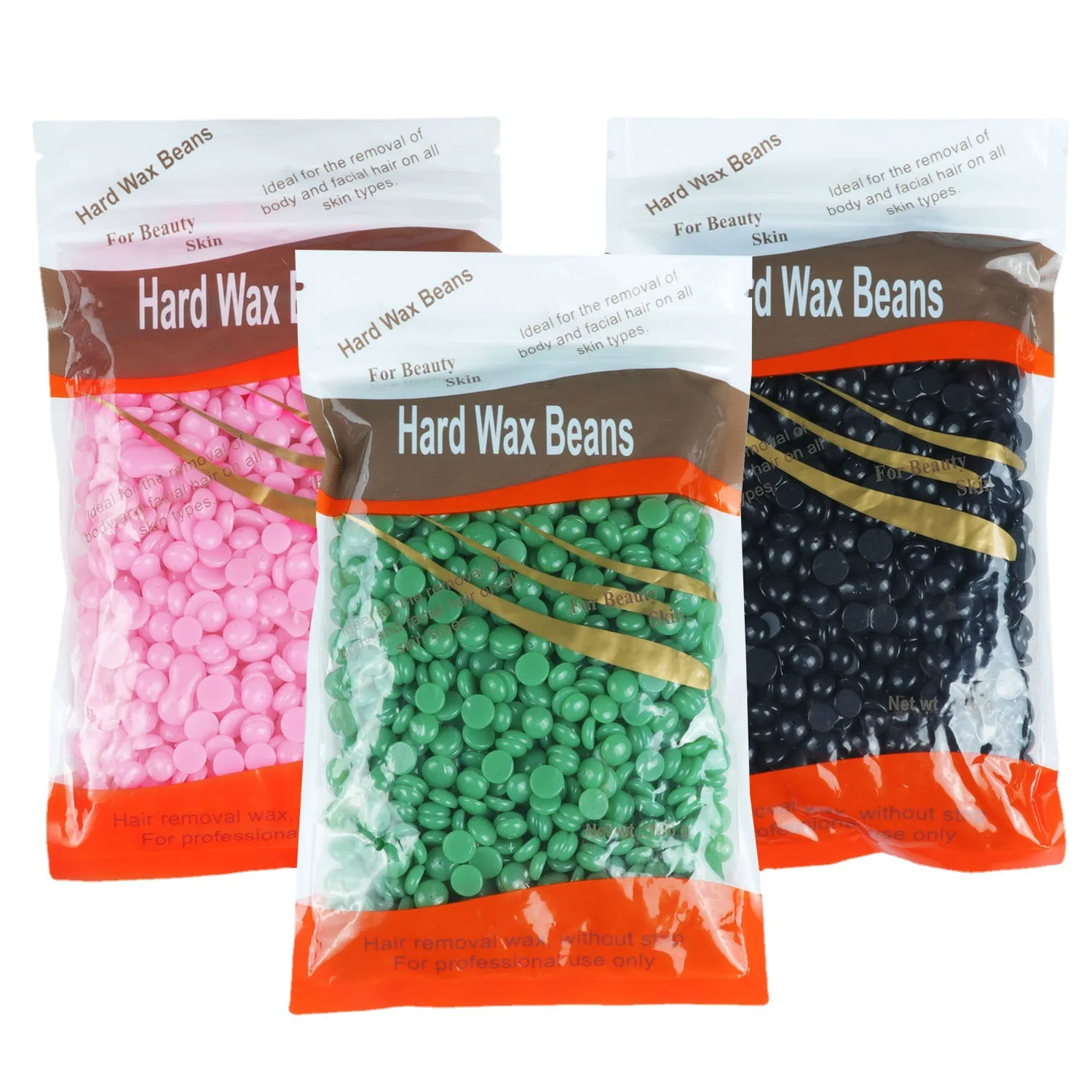 Wholesale 100g 1kg Hair Removal Wax Bean 20kg Hard Wax Beans No Strip Depilator Wax Bean for Body Hair