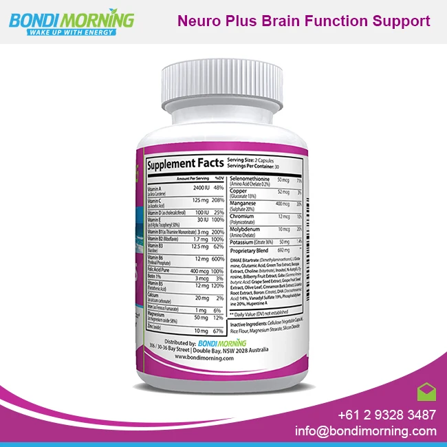 
Big Quantity Supplier of Bondi Morning Neuro Plus Brain Power Capsules 