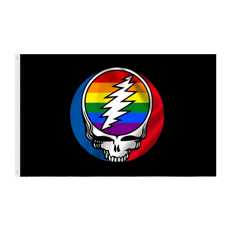hot sell Custom 3x5ft new design Jerry Hand Grateful Dead Flags