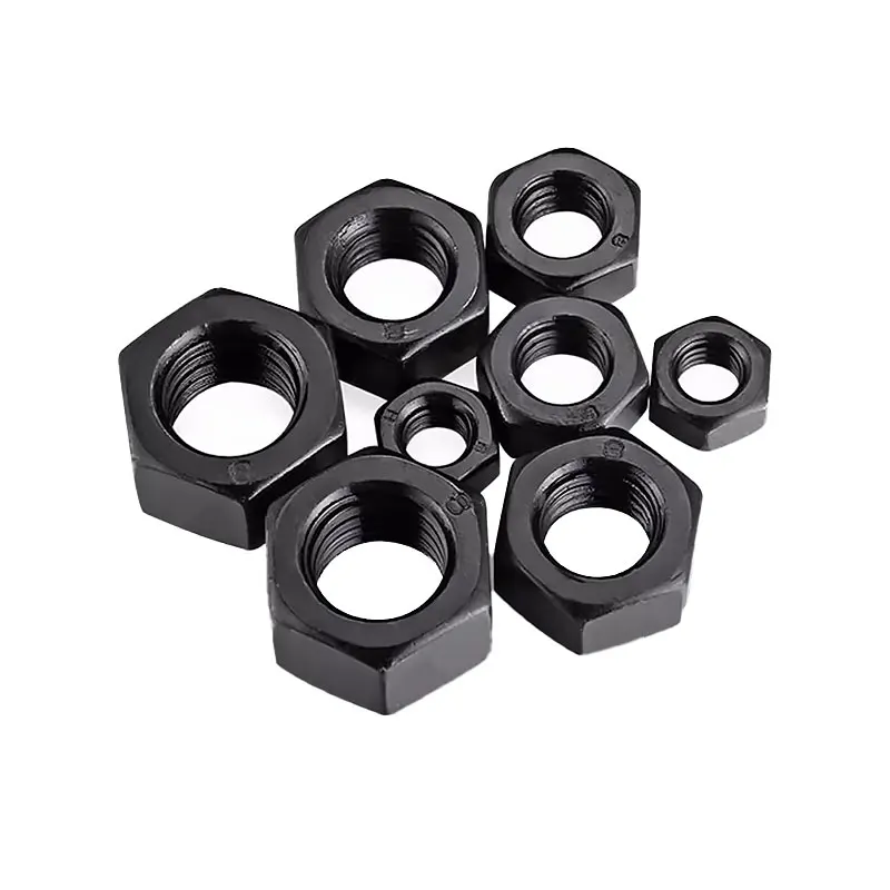 8.8 Class Black High Strength Nut Hexagonal Nut Cap M4 5 6 10 12 14 16 18 20 22 24 30 32 36
