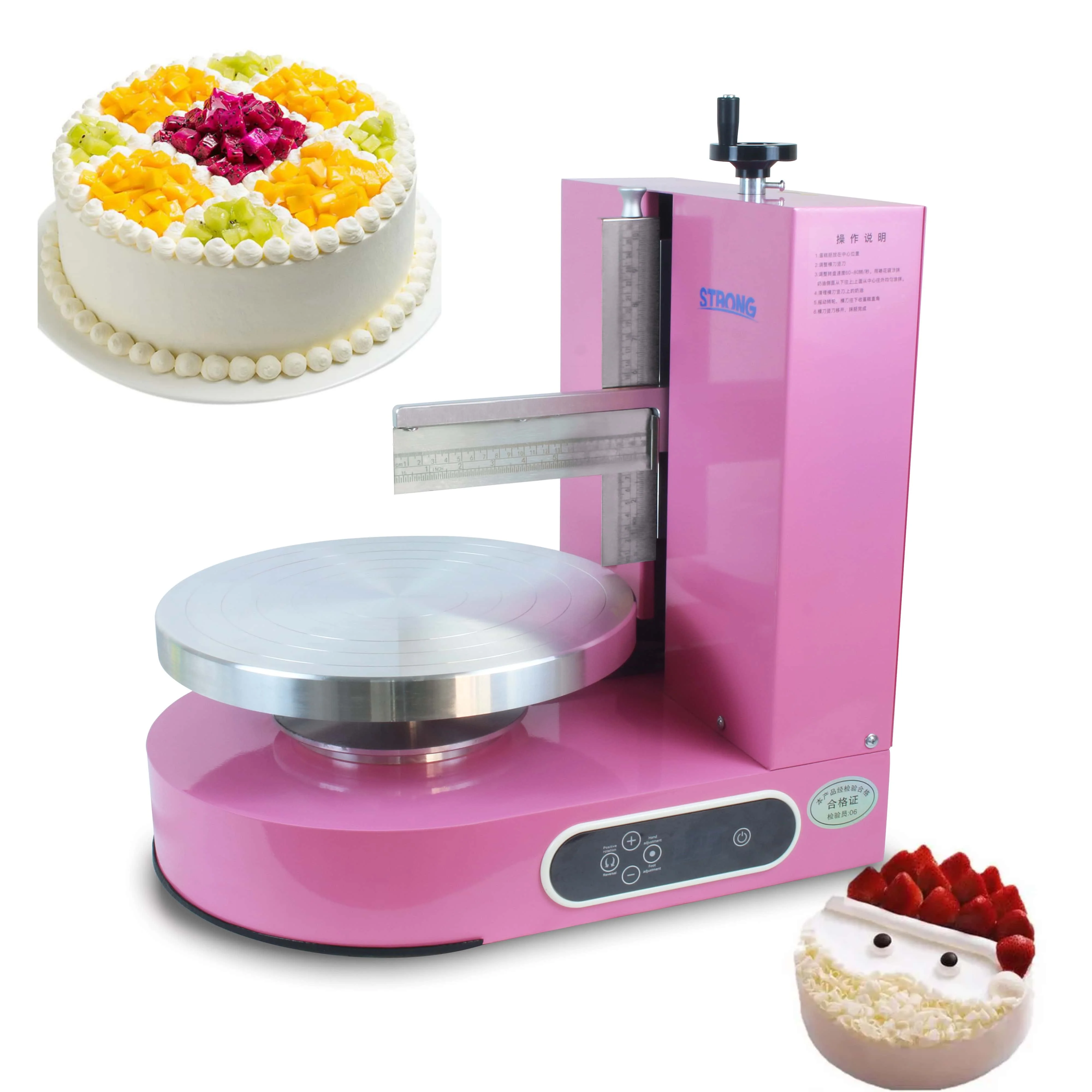 Better Cake Embryo Creamer Maker Cake Straightening Machine About 60Rpm High Speed Cake Cream Plastering Refining Machine