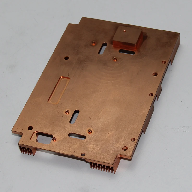 FM oem customized skiving fin copper shovel radiator heatsink large heat sink with cooper block cooler