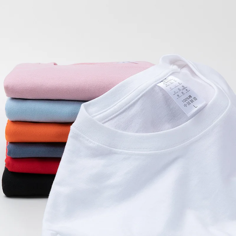 PMT-28 Short sleeve round neck combed 200g pure cotton T-shirt custom group clothing factory wholesale