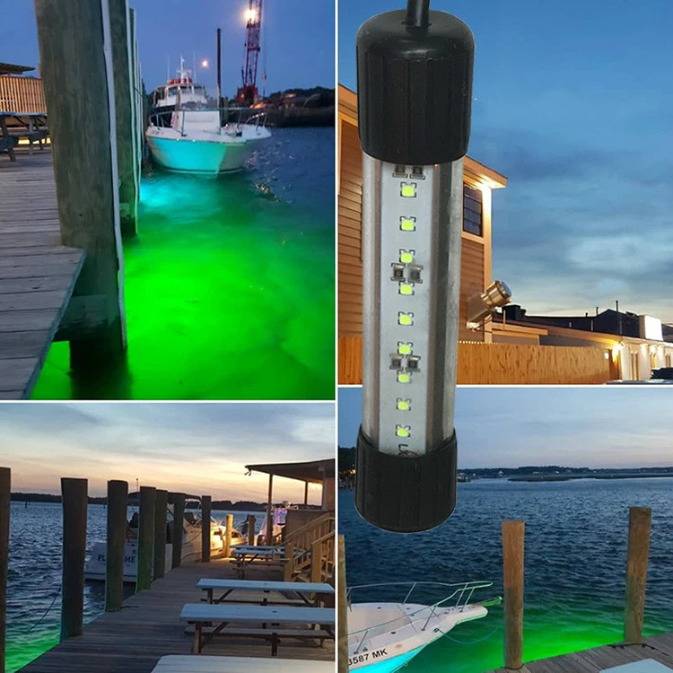 Fishing Light 30W Attracting Fish Lamps Yacht Reservoir Fancier Lake Bay Gather Yellow Green Lighting