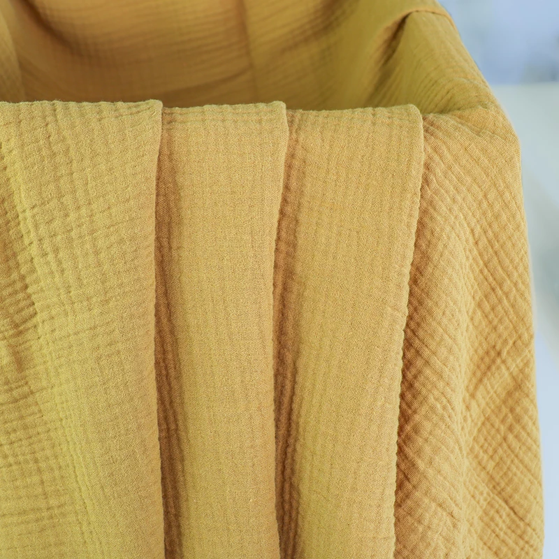 Gots certified 100% organic cotton custom muslin double cotton gauze muslin fabric wholesale muslin fabric from china