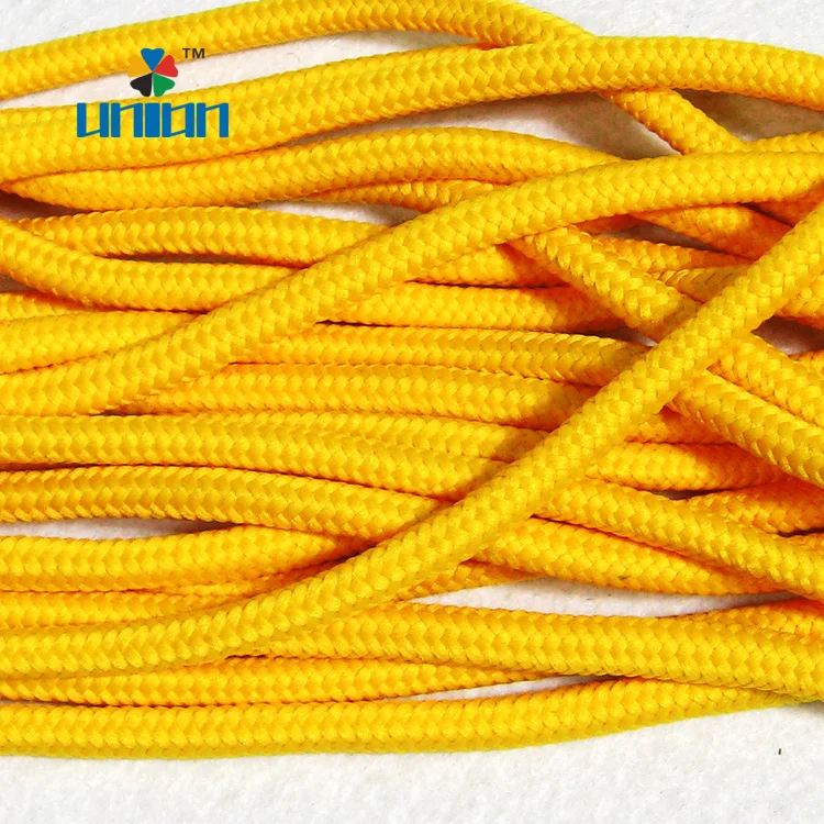 Wholesale colored double braided 6mm polyester rope for paper bag