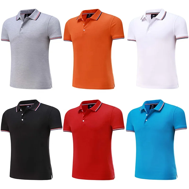 Однотонная футболка, простые мужские футболки поло без бренда, оптовая продажа