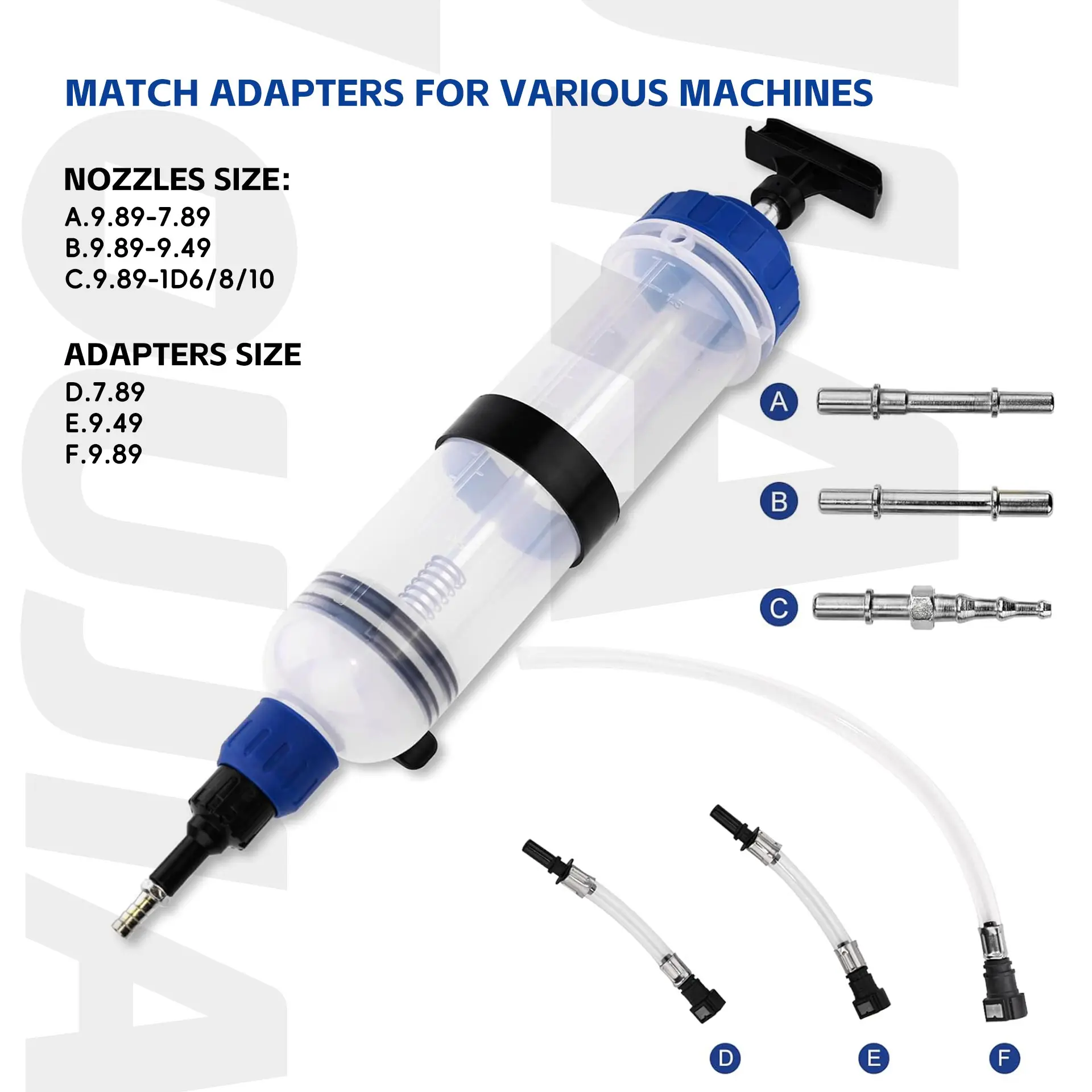 1.5L Capacity Manual Oil Fluid Extraction Extractor Filling Syringe Bottle Fluid Suction Vacuum Extractor Transfer Syringe Pump