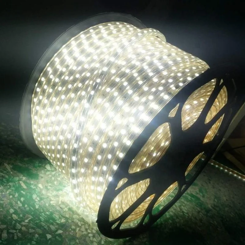 GMHPE003 single row 60 leds/M strip outdoor waterproof lighting 6MM board width w/ww/blue/green/pink 220V led strip light