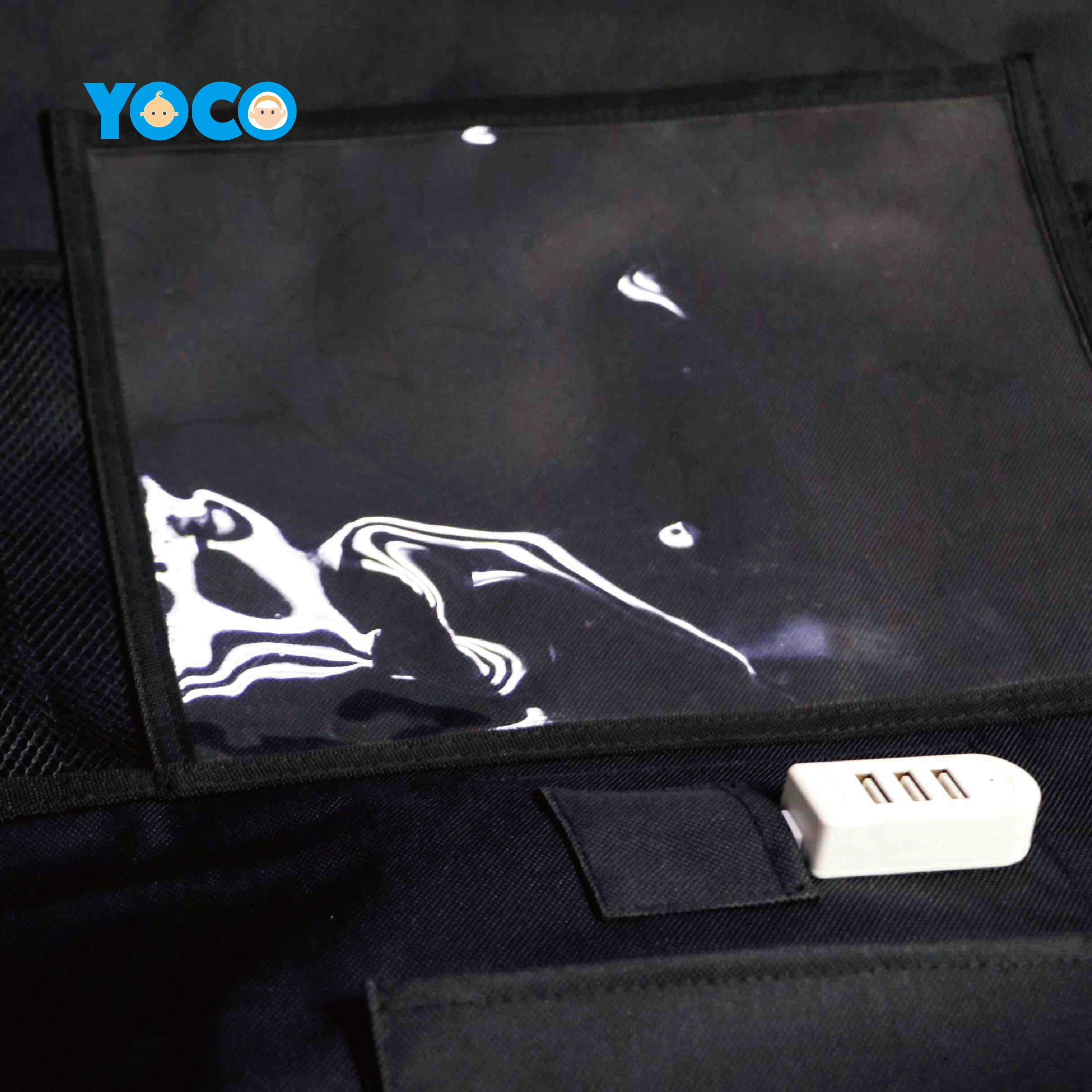 
2020 Car Seat Organizer with USB Charging Port 11 inches Touch Screen Tablet Holder Travel Accessories for Kids 