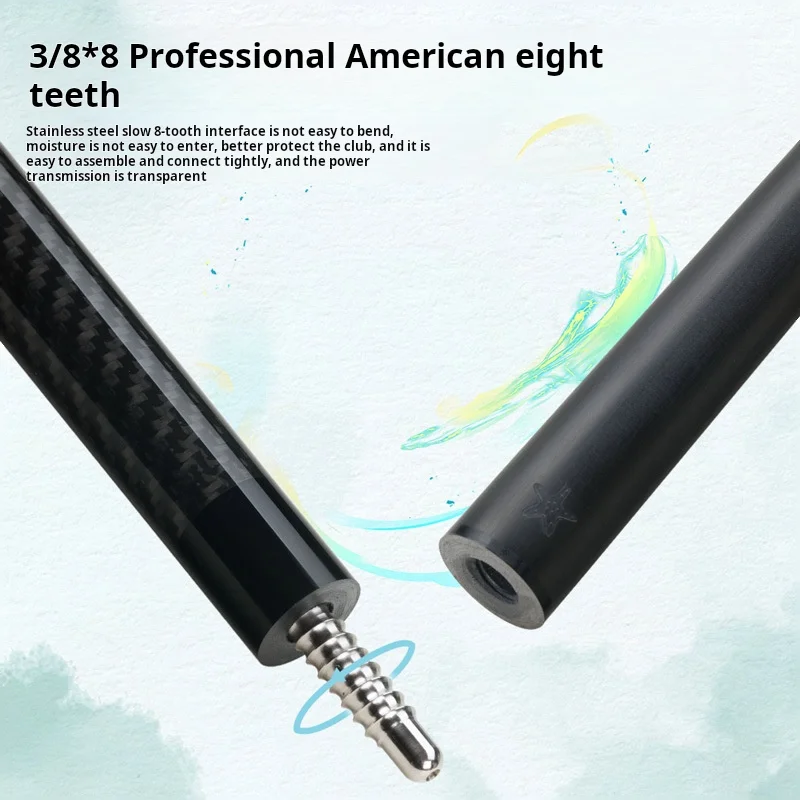 CRICAL carbon fiber pool cue CL-01 black technology split 1/2 hit the black eight or nine ball Chinese style private rod